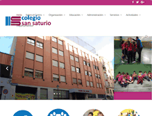 Tablet Screenshot of colegiosansaturio.com